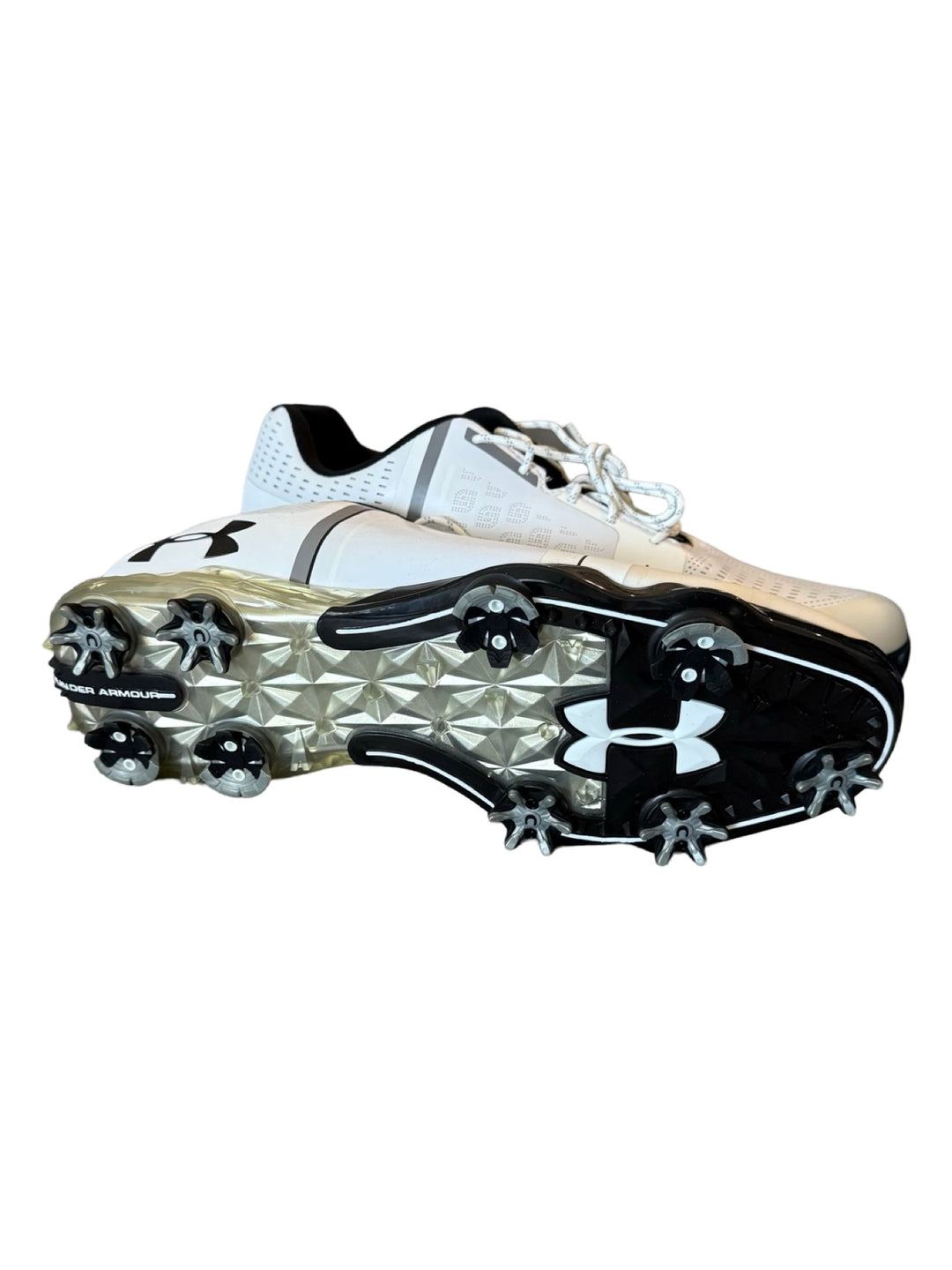 Under Armour Spieth One Golf Shoes - White/Black