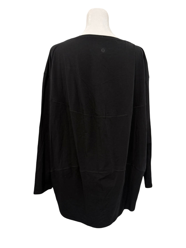 Lululemon Back in Action Long Sleeve - Black - Size 12 - NWT