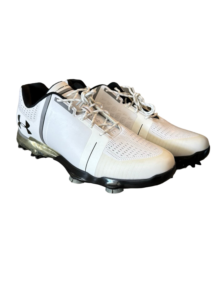 Under Armour Spieth One Golf Shoes - White/Black