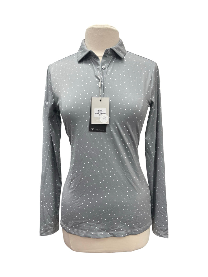 Levelwear Dust Long Sleeve Polo - Gray - Small - NWT (FINAL SALE ITEM)