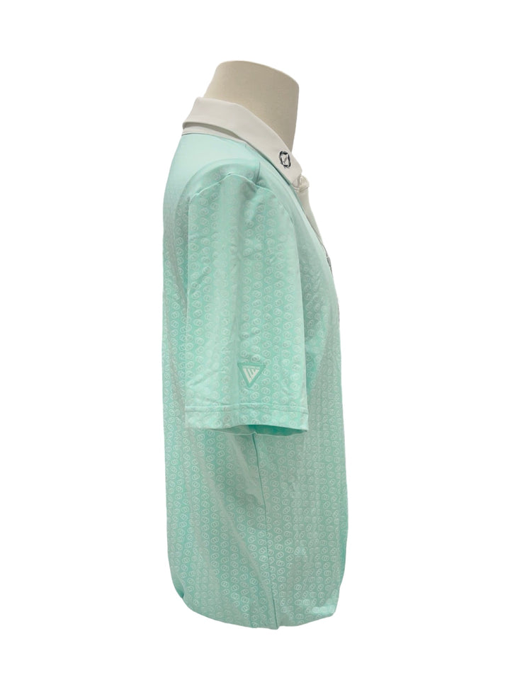 Mens Levelwear Range Polo Top - Mint - Medium (FINAL SALE ITEM)