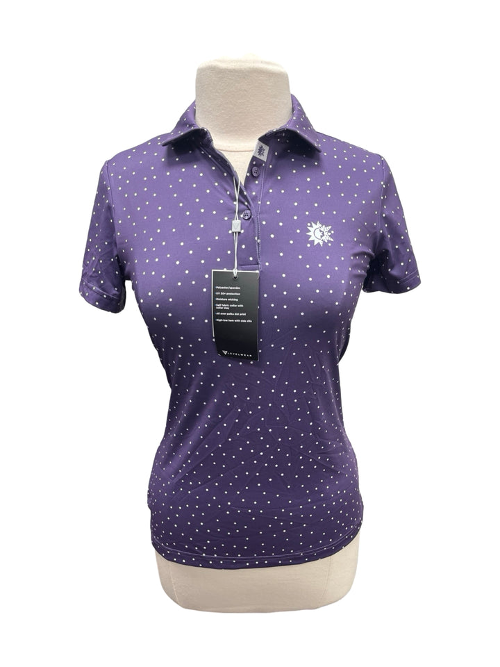 Levelwear Promise Polo Top - Purple - Small - NWT (FINAL SALE ITEM)