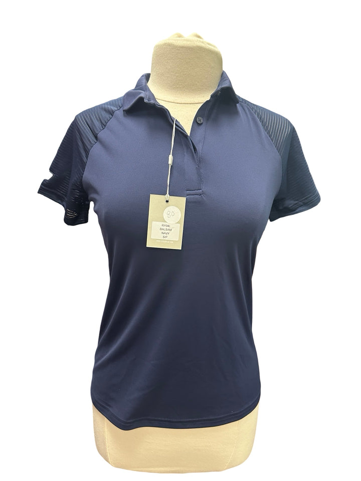 Levelwear Balsam Polo Top - Navy - Small - NWT (FINAL SALE ITEM)