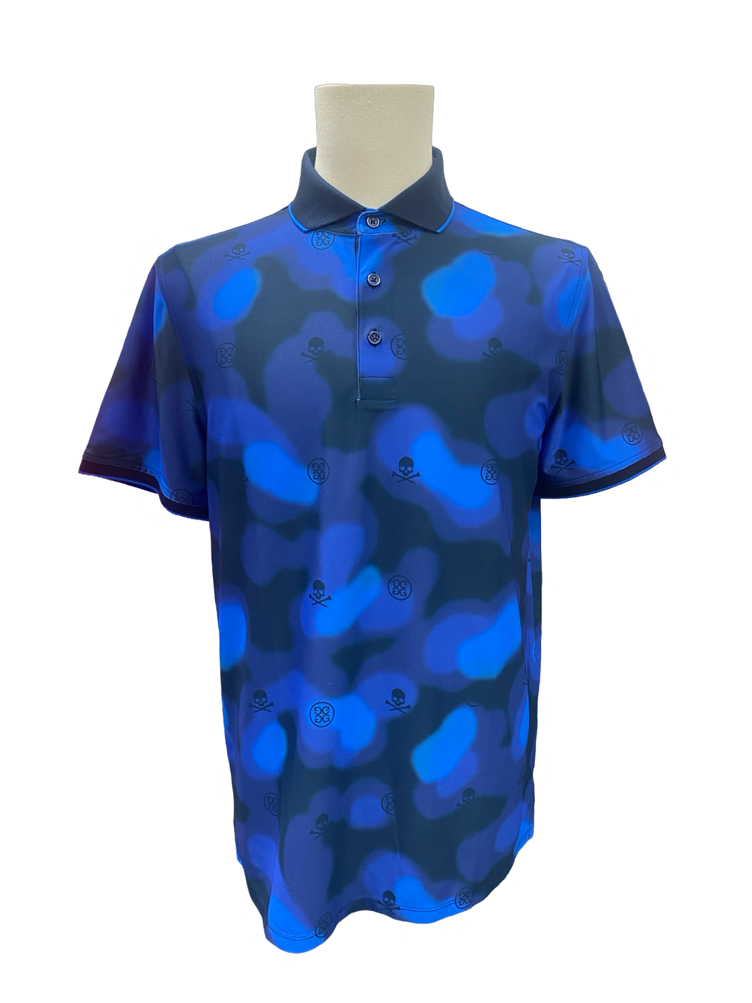 G/FORE MEN'S BLUR ICON CAMO TECH PIQUÉ POLO- MEDIUM