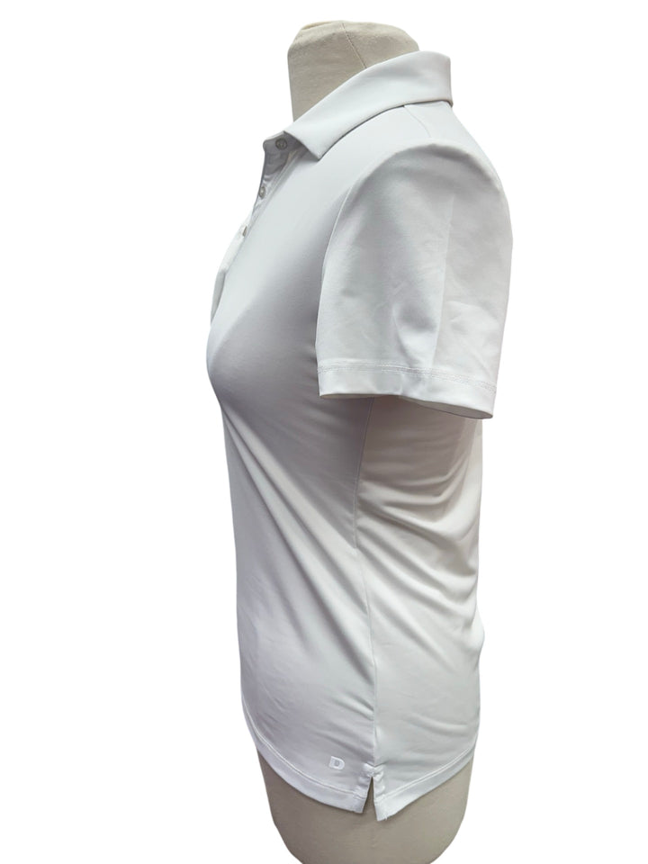 Dunning Stretch Polo - White - Small