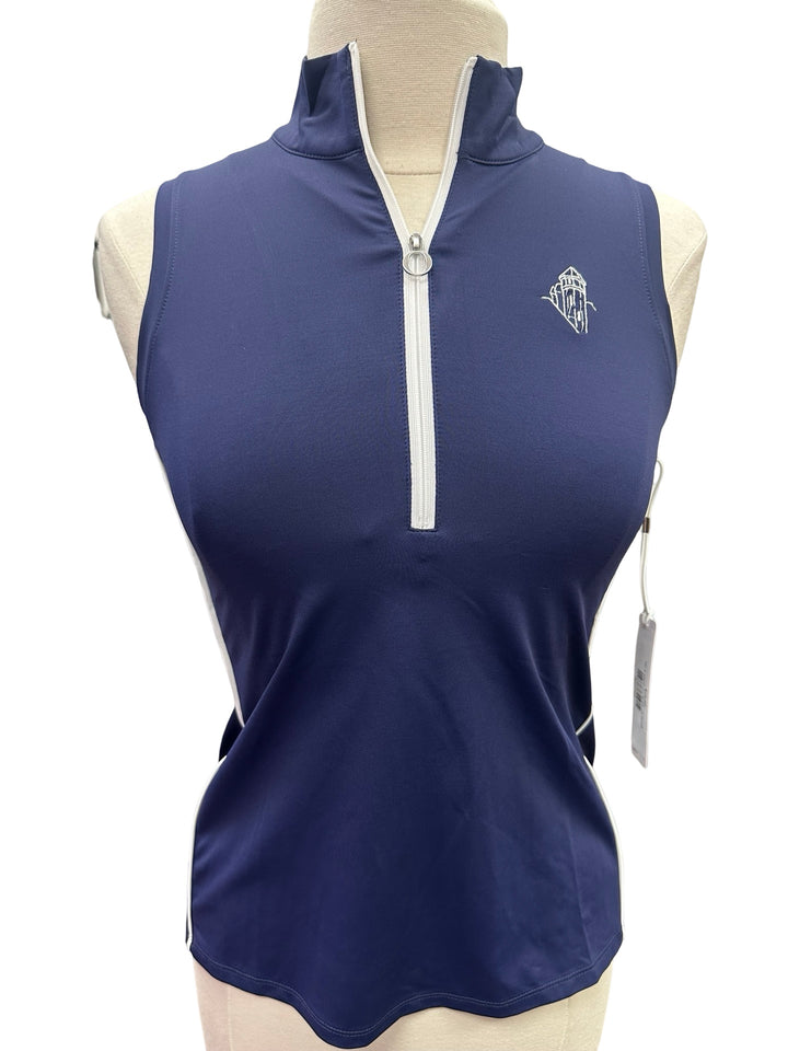 Kinona Keep It Covered Sleeveless Golf Top - Navy - X-Small (FINAL SALE ITEM)