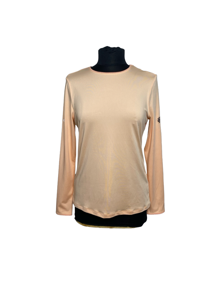 LevelWear Verve Strap Long Sleeve Top in Peach Parfait- Small (FINAL SALE ITEM)