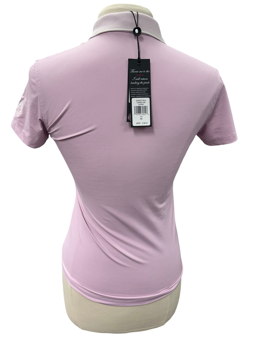 Greyson Scarlett Sunrise Polo With Crowley Collar- X-Small