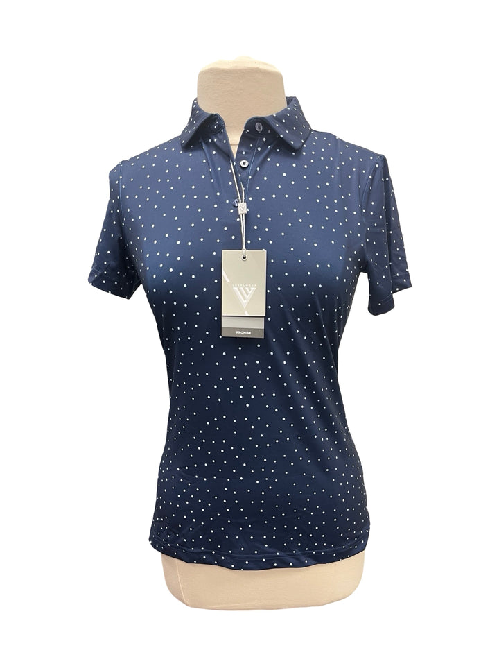 Levelwear Promise Polo Top - Navy - Small - NWT (FINAL SALE ITEM)