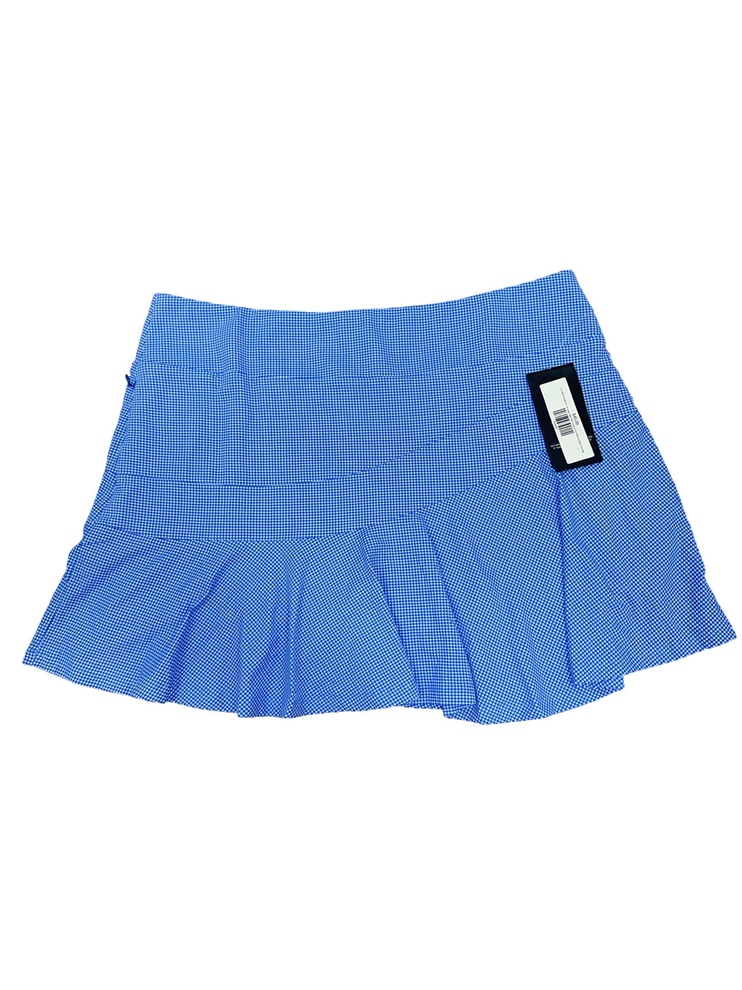 Ibkul Mini Check Print Flounce Skort- X-Large