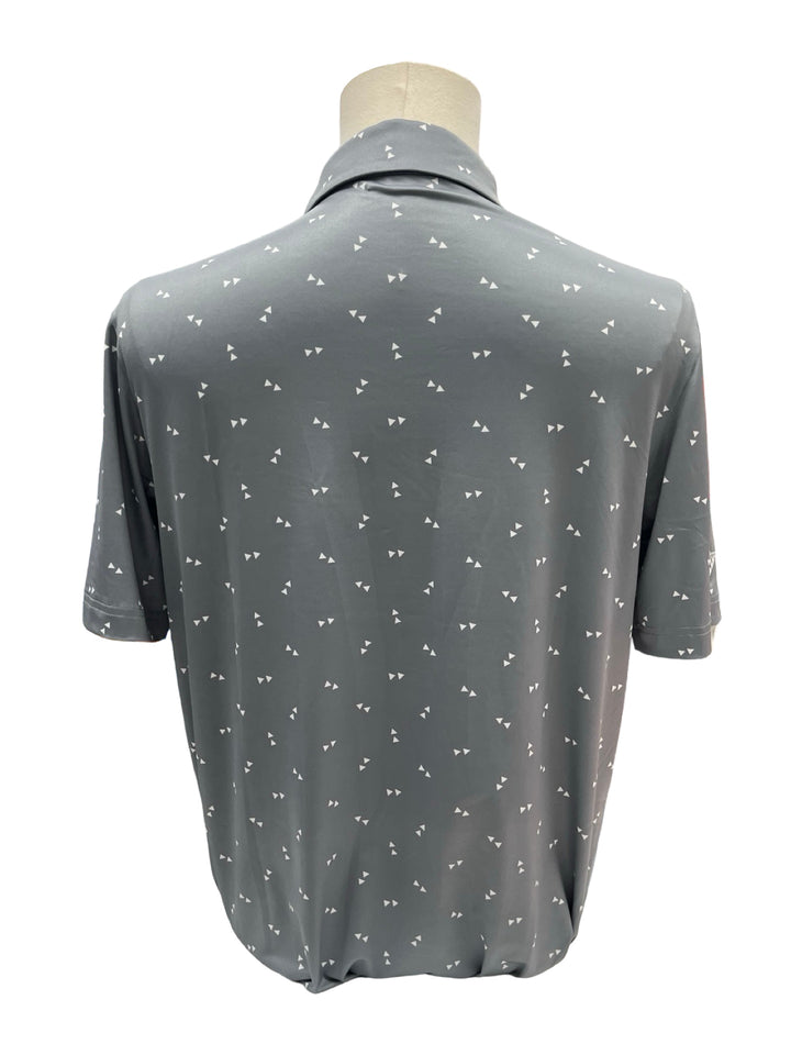 Mens Levelwear Spear Polo Top - Gray - Medium (FINAL SALE ITEM)