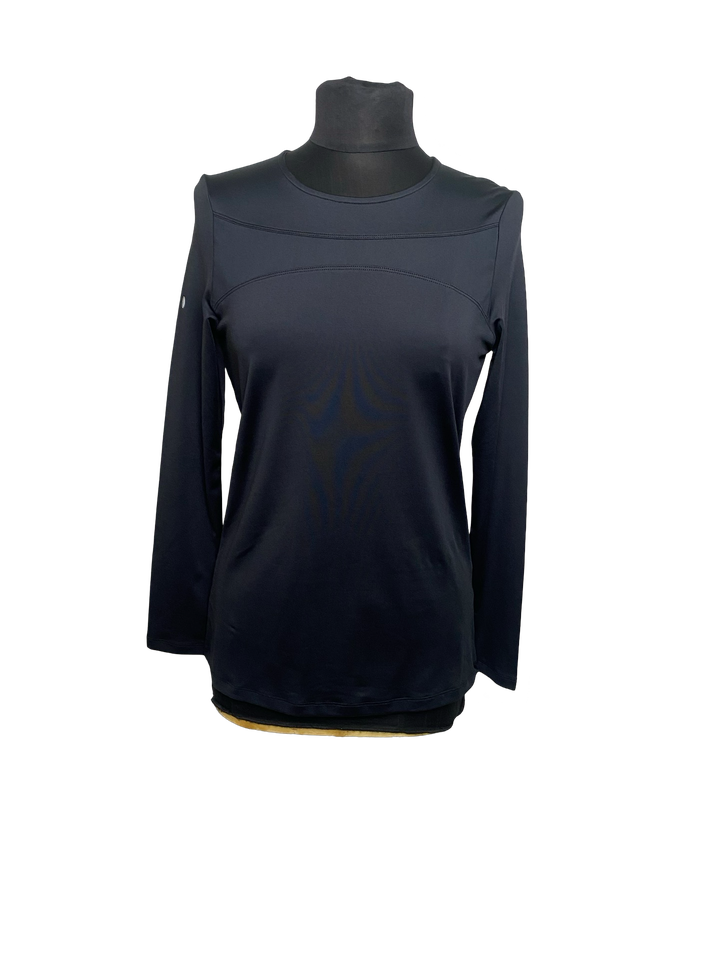 LevelWear Marlowe Long Sleeve Top in Black- Small (FINAL SALE ITEM)