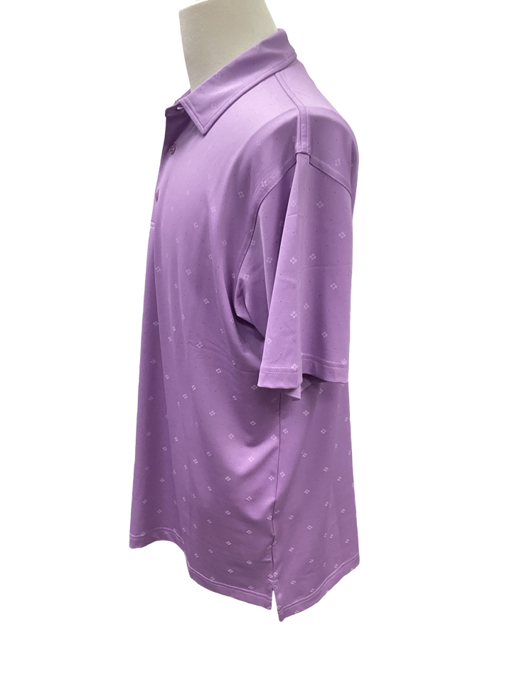 Mens Dunning Golf: Performance Polo - Dusty Plum - Skorzie