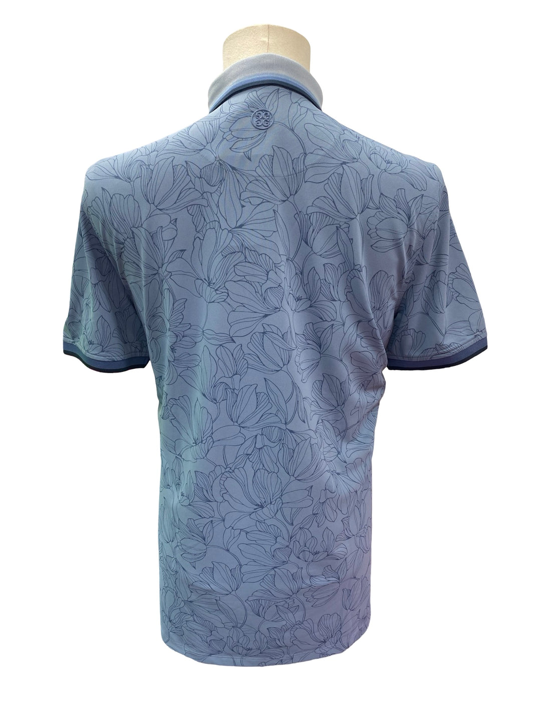 G/Fore Men's Tech Pique Polo - Drizzle/Print - Large