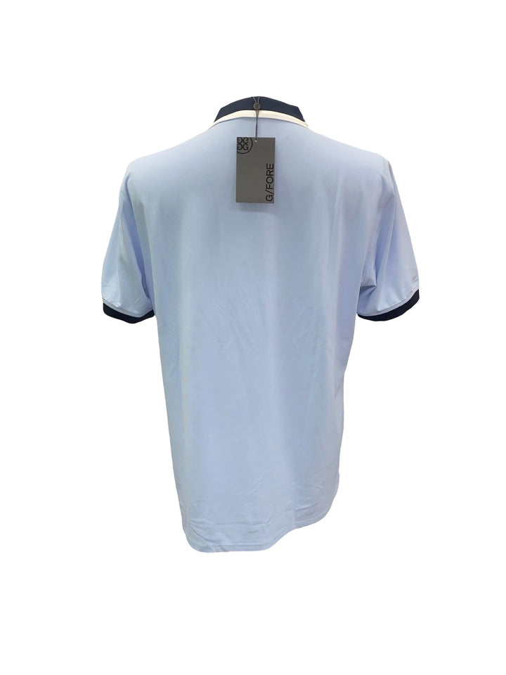 G/Fore Men Zip Polo Shirt - Sky - Large