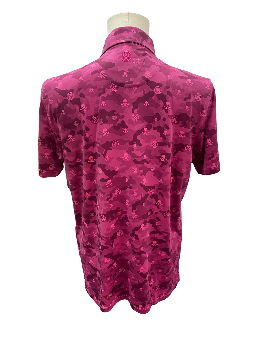 G/Fore Men's Tech Jersey Polo - Maroon Camoflauge - Medium