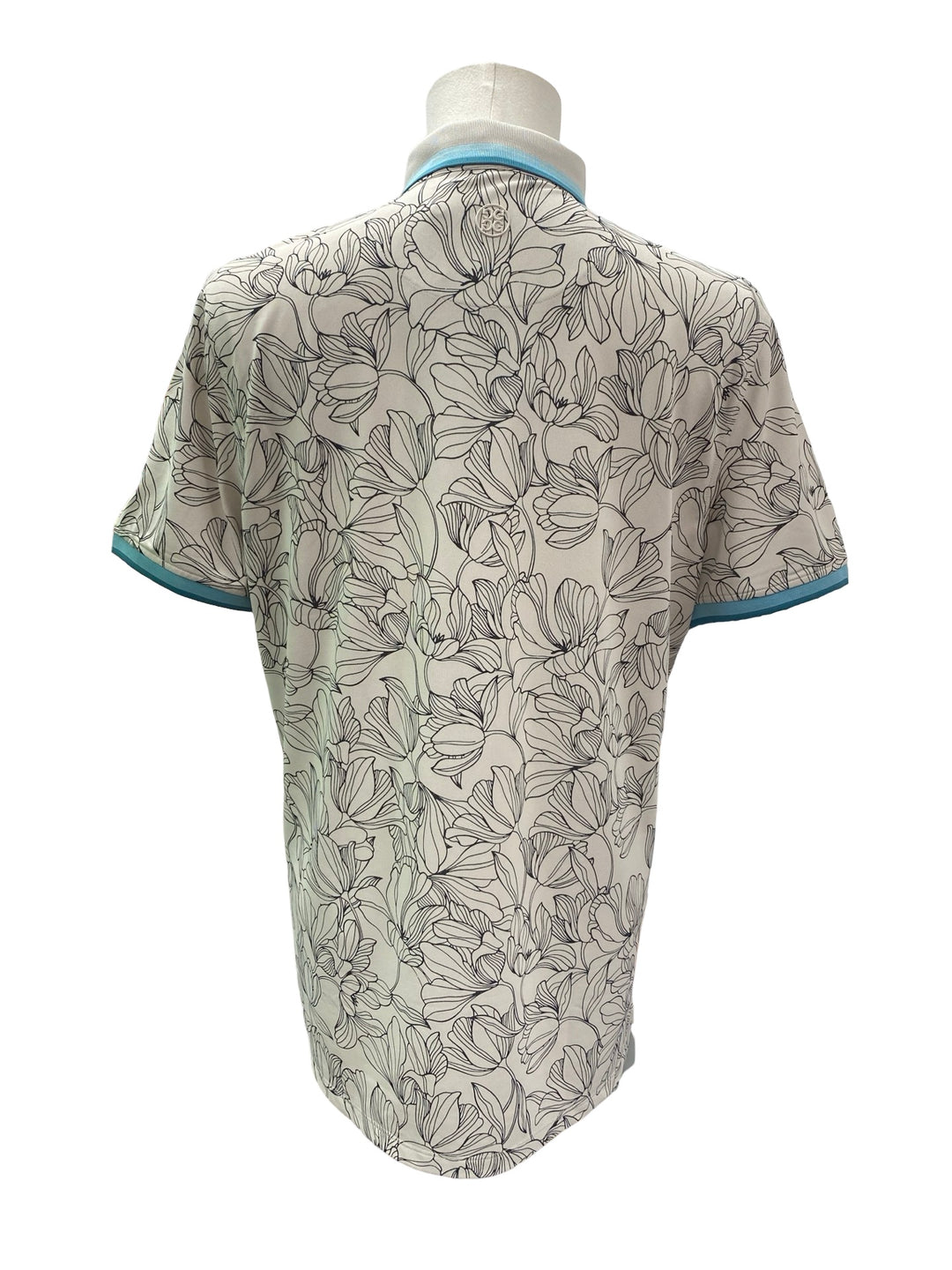 G/Fore Men's Tech Pique Polo - Stone/Print