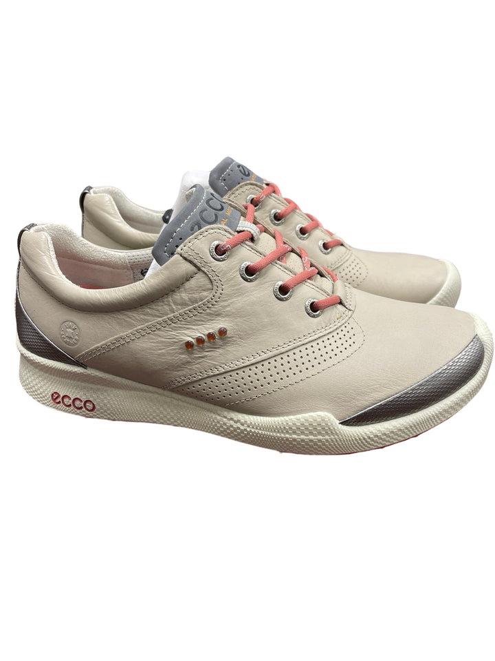 ECCO BIOM Womens Golf Shoe-Size 7- Khaki and Salmon - NWT