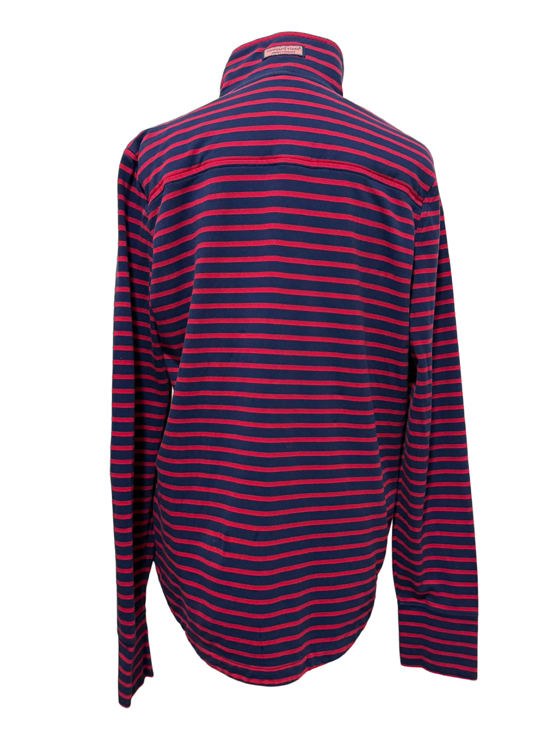 Vineyard Vines Dreamcloth Relaxed Shep Shirt - Red/Navy Stripe - Medium