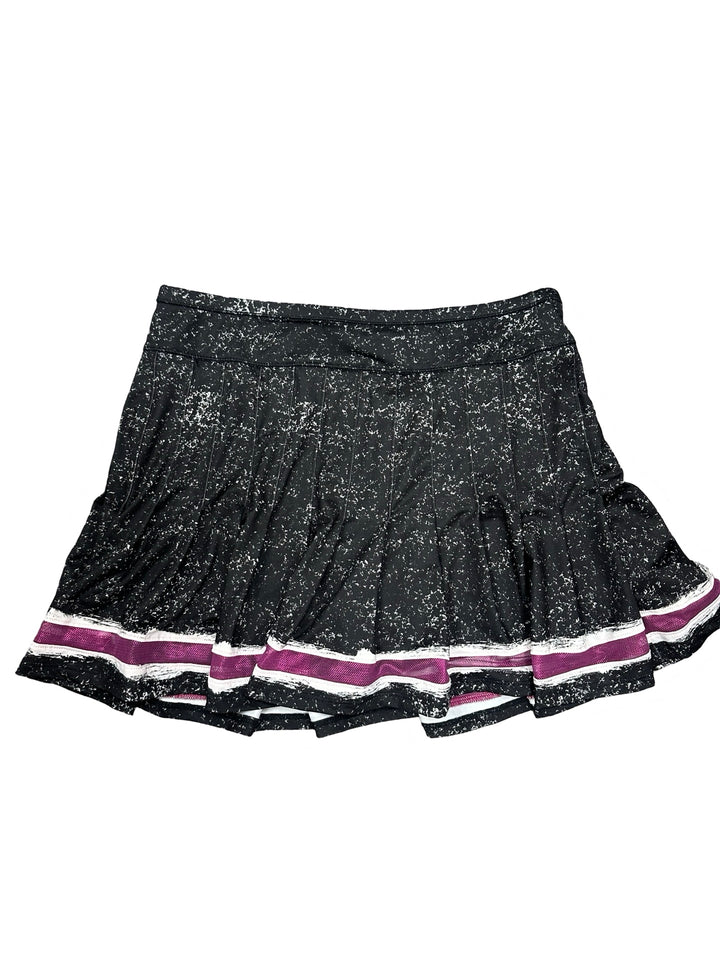 Lucky in Love Black Marble Tennis Skort- Medium - NWT