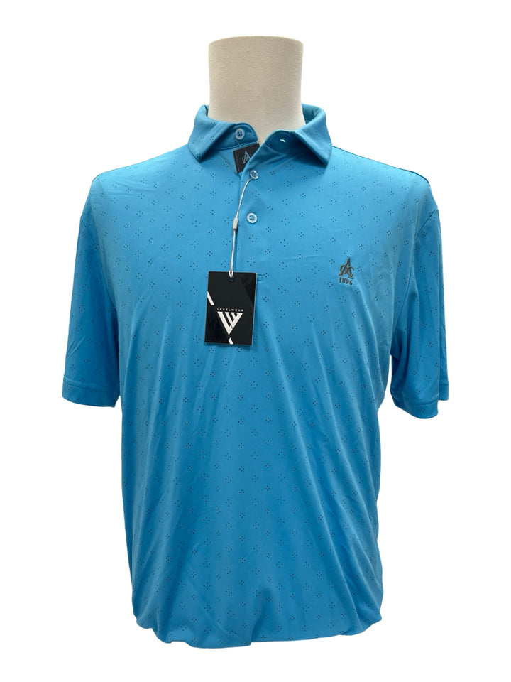 Mens Levelwear Detect Polo Top - Blue - Medium (FINAL SALE ITEM)