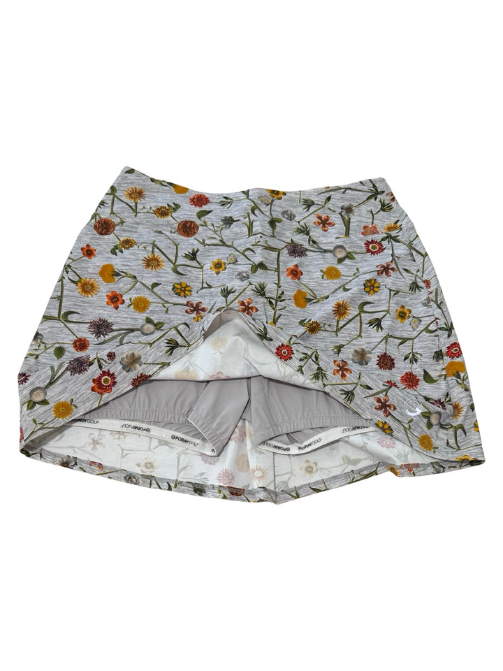 Foray Golf Skirt - Connect Floral Grey - Medium