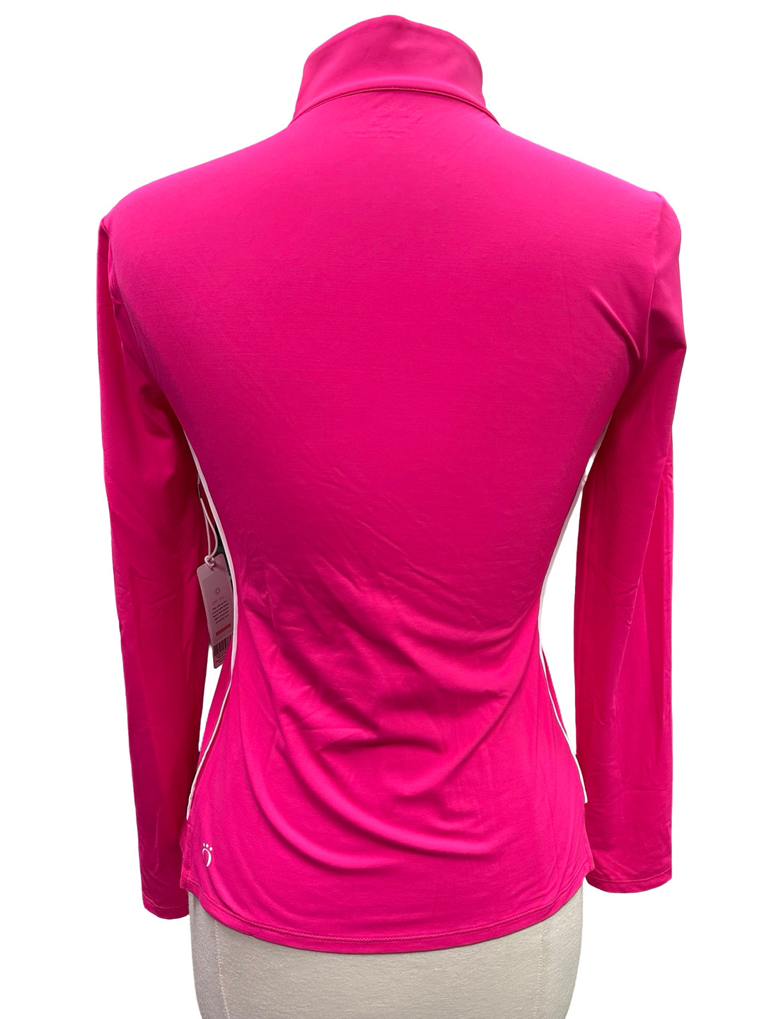 Kinona Keep It Covered Long Sleeve Golf Top - Preppy Pink- X-Small (FINAL SALE ITEM)