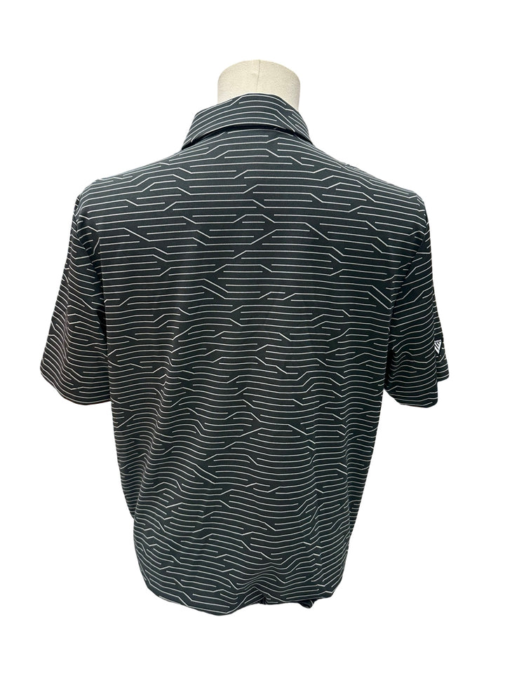 Mens Levelwear Wired Polo Top - Black - Medium (FINAL SALE ITEM)