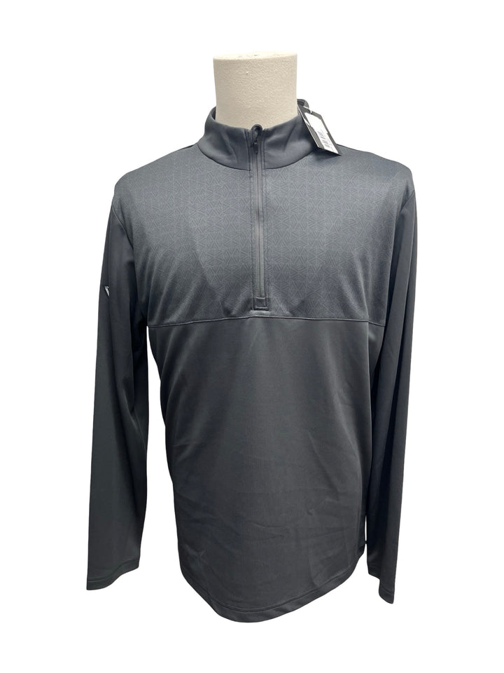 Mens Levelwear Truth 1/4 Zip Pullover - Charcoal - Medium (FINAL SALE ITEM)