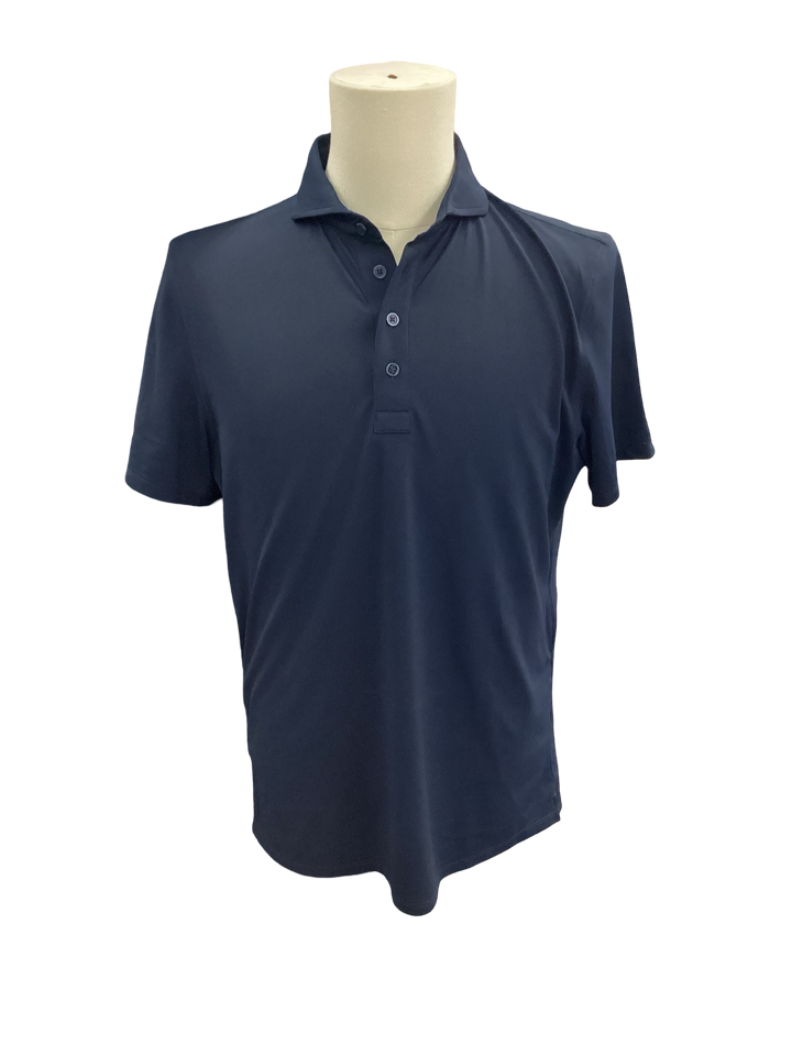 G/FORE Men's Rib Gusset Tech Pique Modern Spread Collar Polo, Size Medium