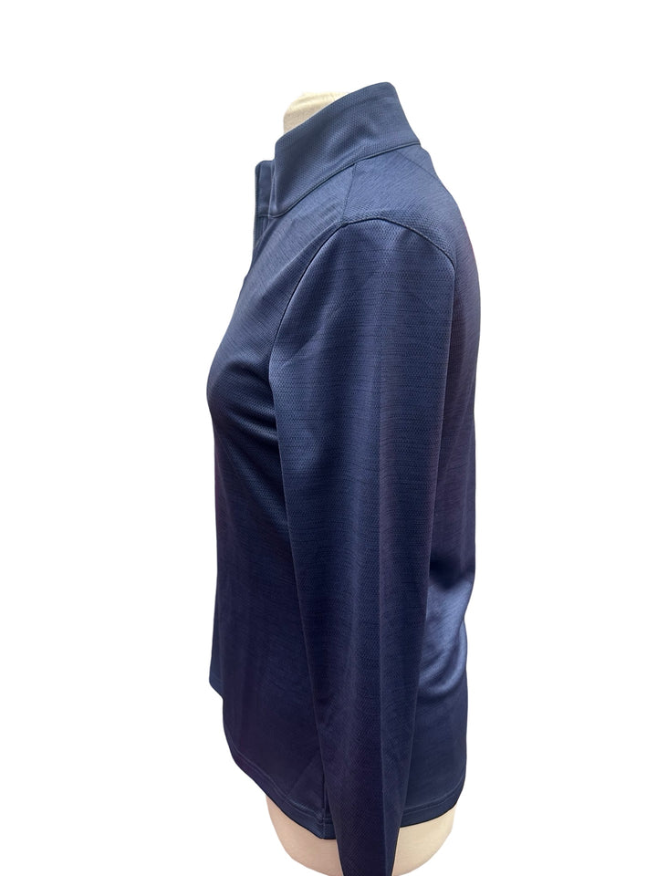 Greg Norman Clubhouse Half-Zip Mock - Navy Heather - Medium