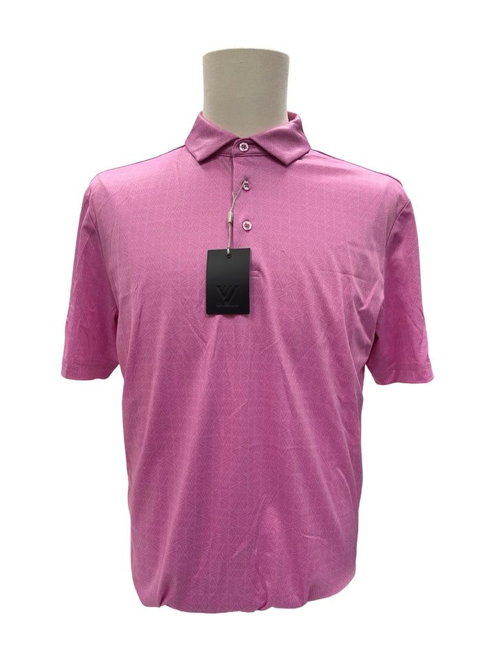 Mens Levelwear Reveal Polo Top - Pink - Medium (FINAL SALE ITEM)