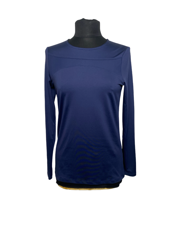 LevelWear Marlowe Long Sleeve Top in Navy- Small (FINAL SALE ITEM)