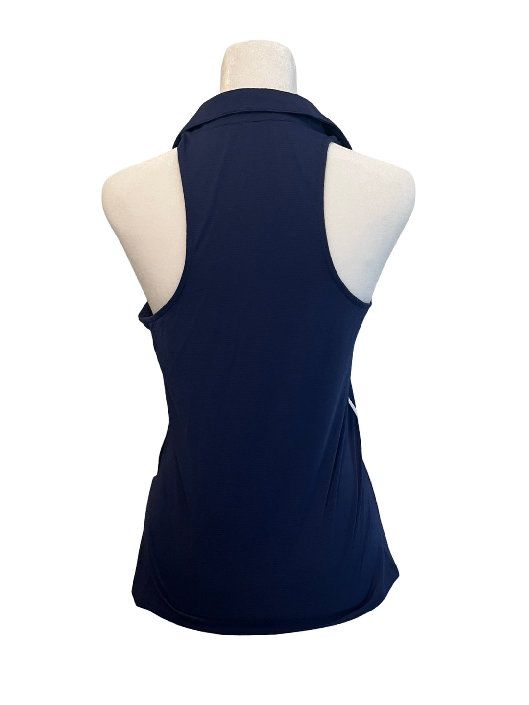 X by Gottex Racer Back Polo Tank - Small - Navy - NWT