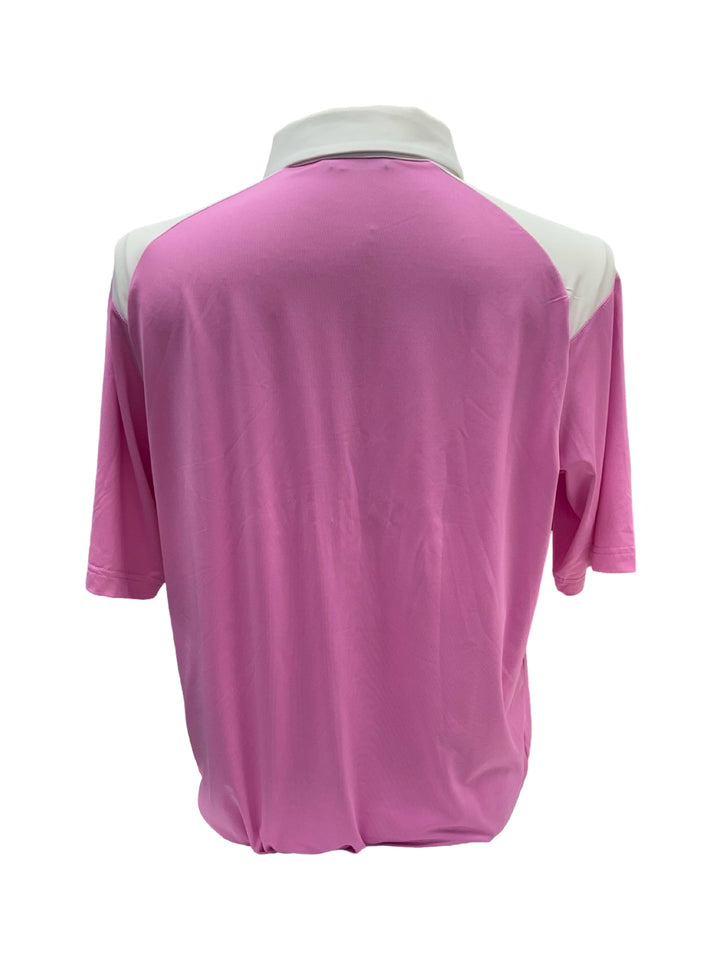 Levelwear Scholar Mens Polo Top - Pink - Medium (FINAL SALE ITEM)