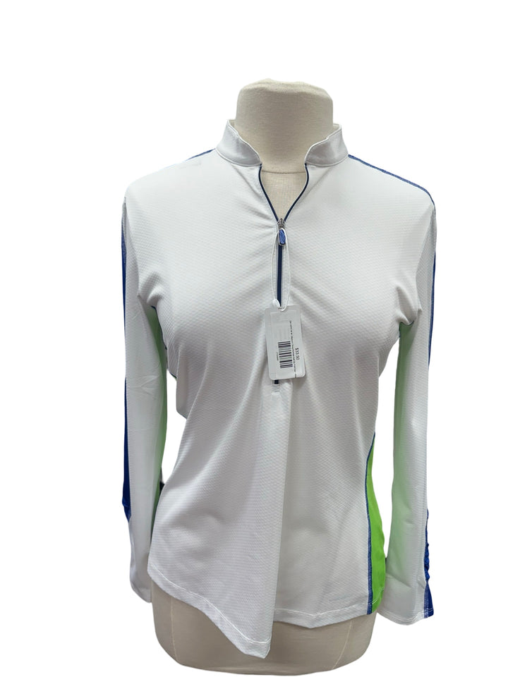 Greg Norman Half Zip Pull Over - White - Medium