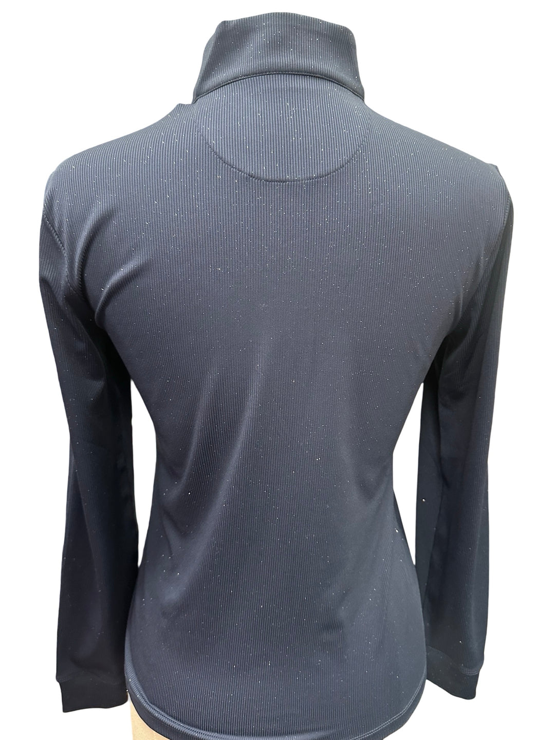 Greg Norman Glitter Half Zip Long Sleeve - Navy - Medium