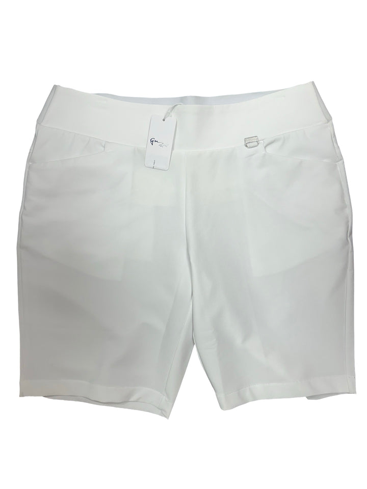 Greg Norman Pull-On Stretch Short - White - Medium