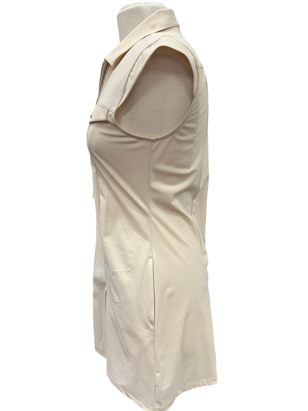 Greg Norman Pleated Quarter Zip Dress - Sand Dune - Medium