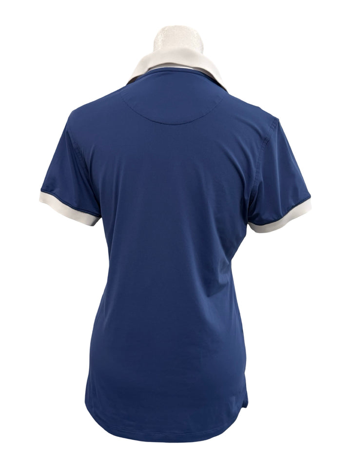 Peter Millar Drop V Polo Tee - Blue - Small