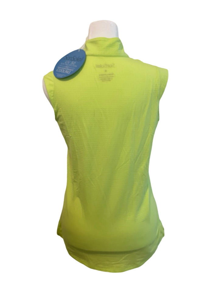 SanSoleil Quarter Zip Tank - Small - Green - NWT