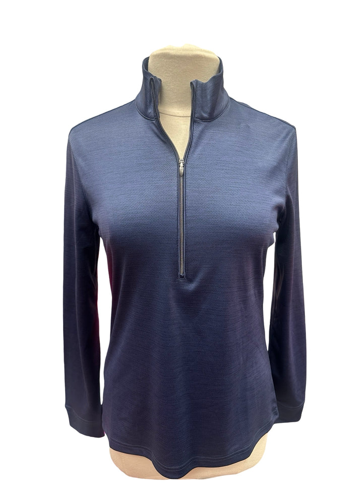 Greg Norman Clubhouse Half-Zip Mock - Navy Heather - Medium