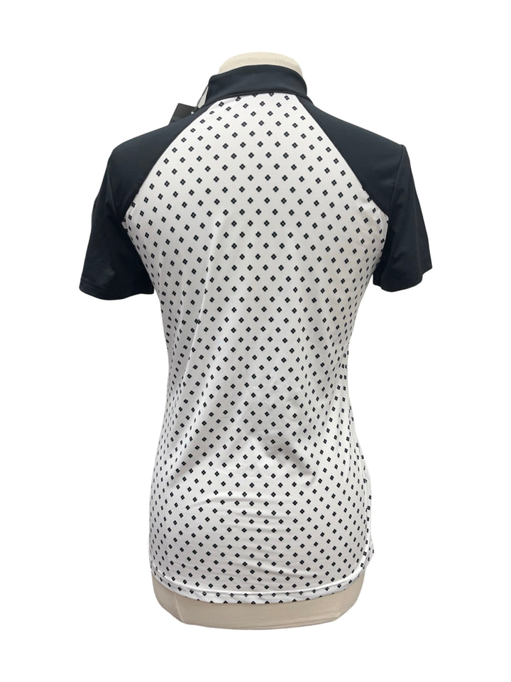 Levelwear Charm Golf Short Sleeve - Black/White - Small (FINAL SALE ITEM)