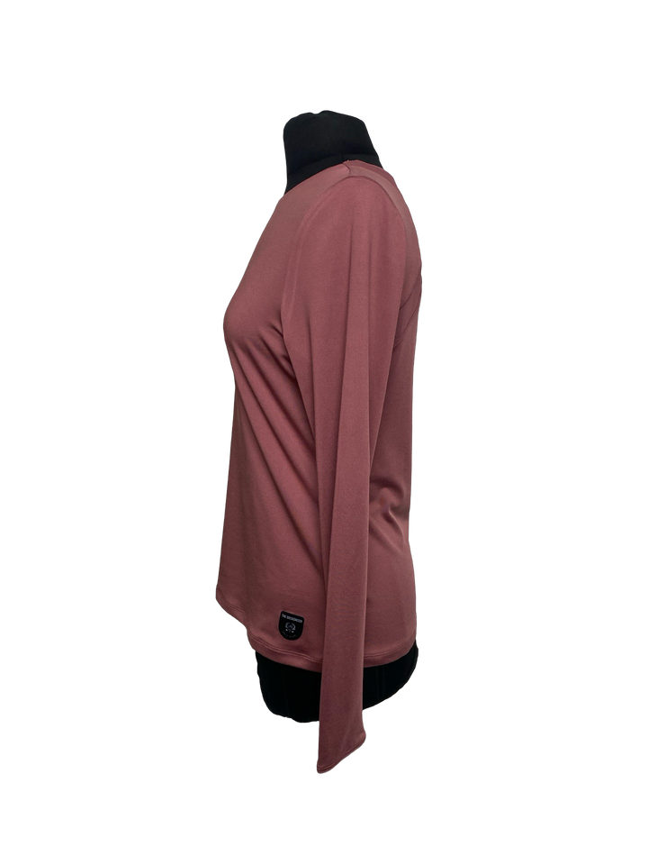 LevelWear Verve Strap Long Sleeve Top in Roan Rouge- Small (FINAL SALE ITEM)