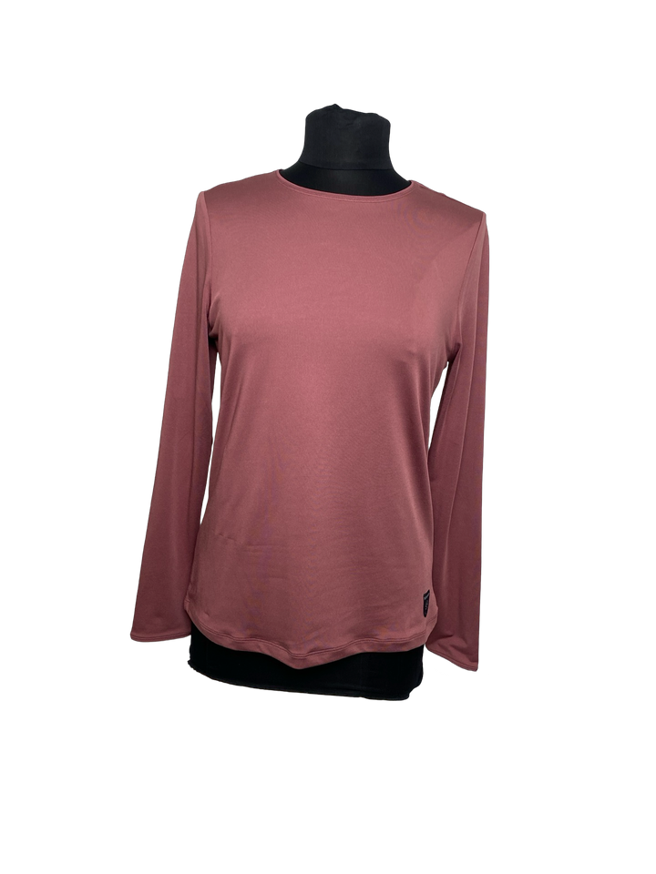 LevelWear Verve Strap Long Sleeve Top in Roan Rouge- Small (FINAL SALE ITEM)