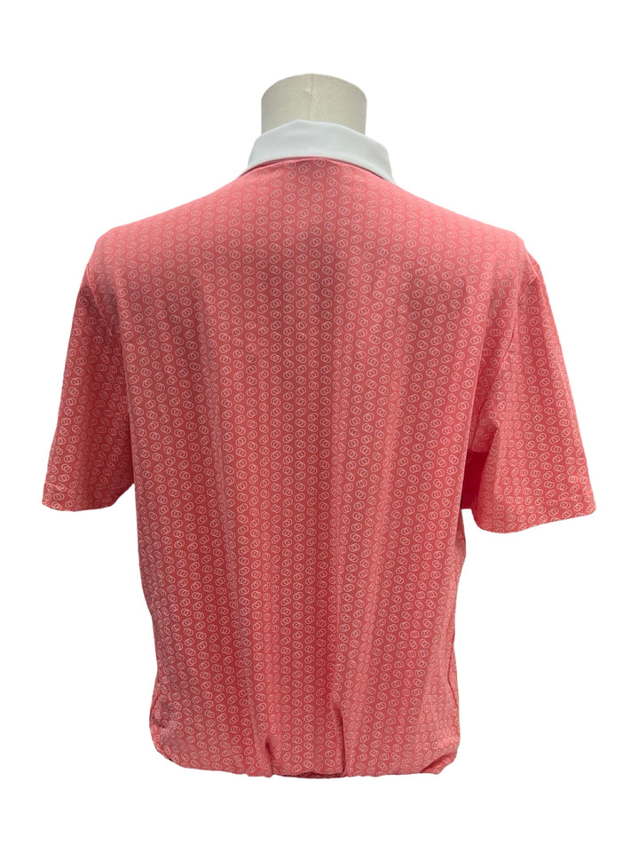 Mens Levelwear Range Polo Top - Coral - Medium (FINAL SALE ITEM)