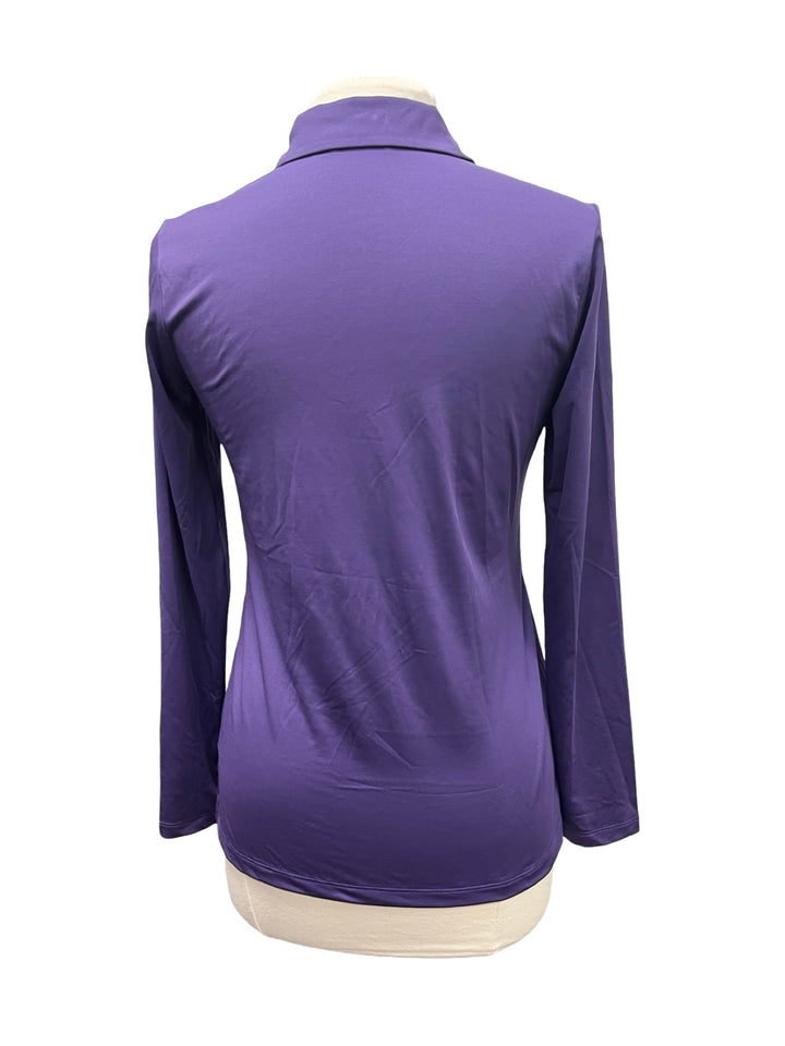 Levelwear Canyon Long Sleeve Polo - Purple - Small - NWT (FINAL SALE ITEM)