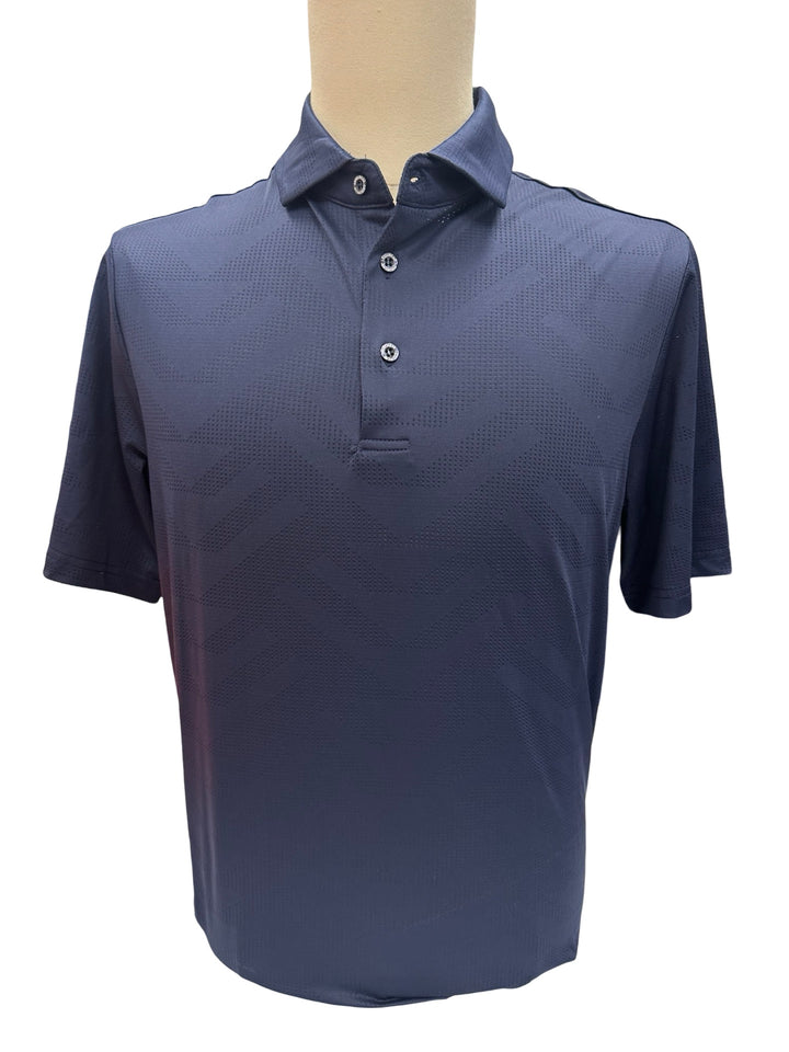 Levelwear Mens Ripley Polo Top - Navy - Medium (FINAL SALE ITEM)