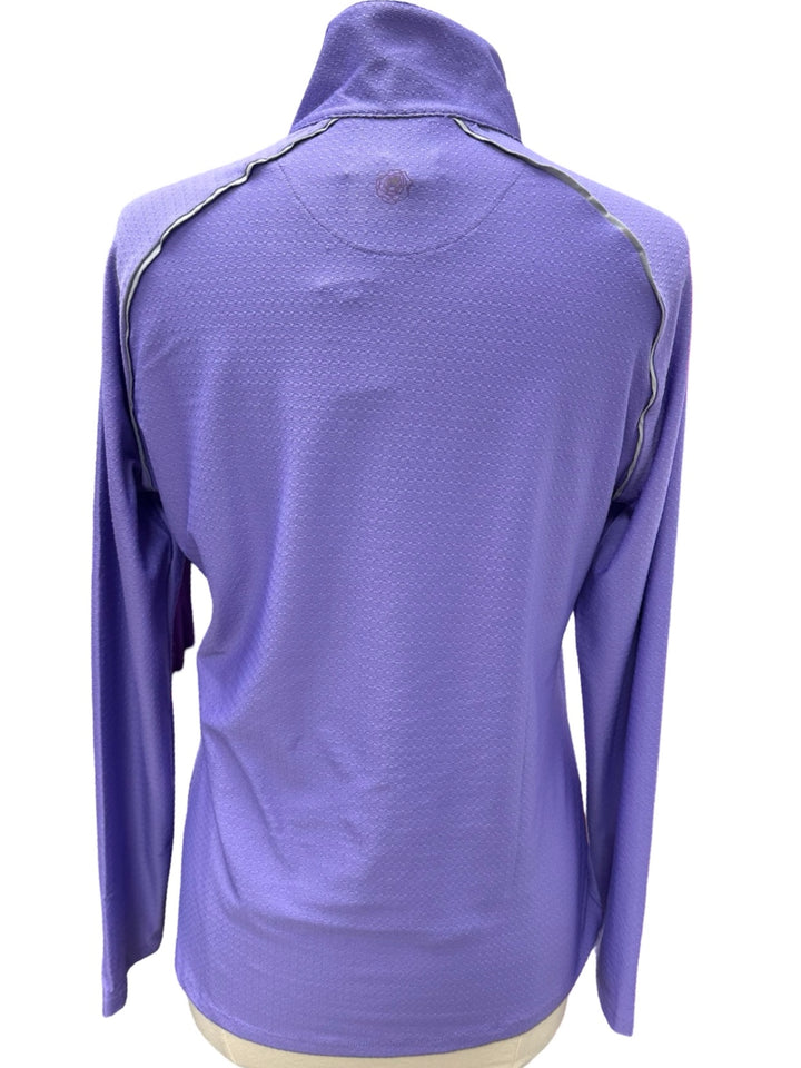 Grace Long Sleeve Zip Top - Wisteria