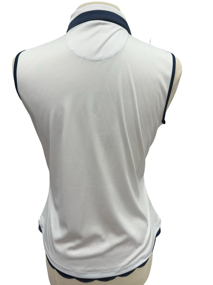 Greg Norman Sleeveless Polo - White - Medium